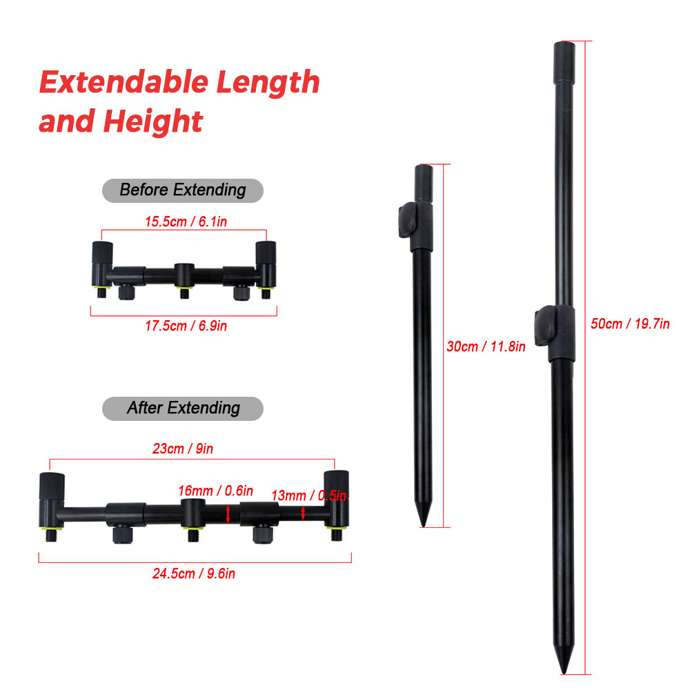 Coonor Fishing Pole Holder Ext - огляд і ціна Fish Alarm